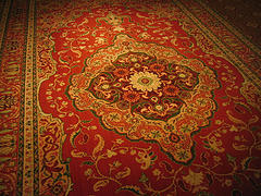 red persian rug